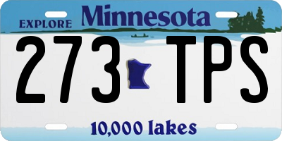 MN license plate 273TPS