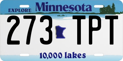 MN license plate 273TPT