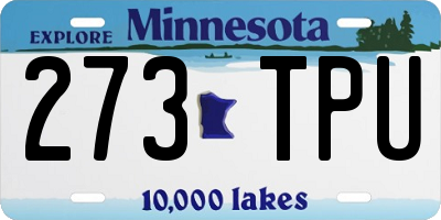 MN license plate 273TPU