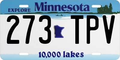 MN license plate 273TPV