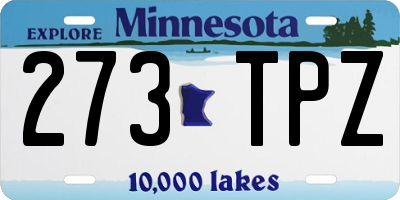 MN license plate 273TPZ