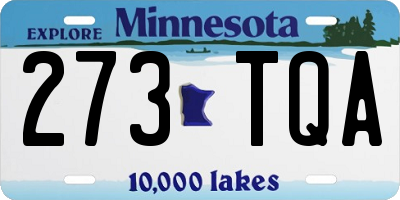 MN license plate 273TQA