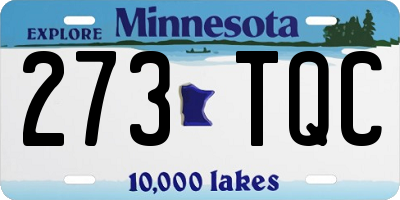 MN license plate 273TQC