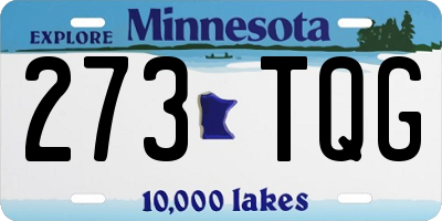 MN license plate 273TQG