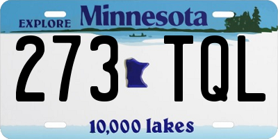 MN license plate 273TQL