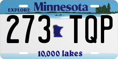 MN license plate 273TQP