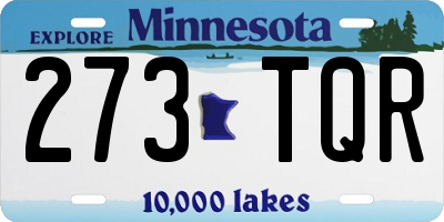 MN license plate 273TQR