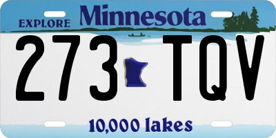 MN license plate 273TQV