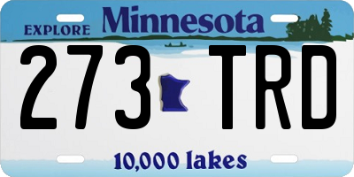 MN license plate 273TRD