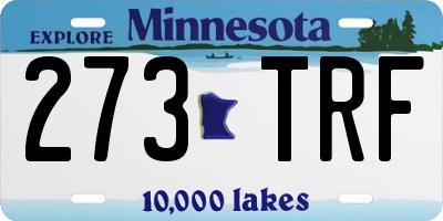 MN license plate 273TRF