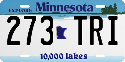 MN license plate 273TRI