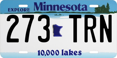 MN license plate 273TRN