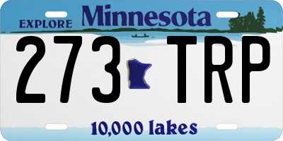 MN license plate 273TRP