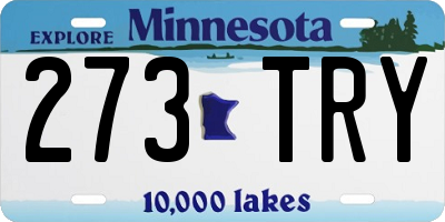 MN license plate 273TRY
