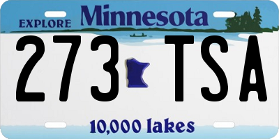 MN license plate 273TSA