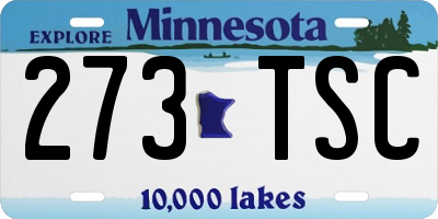 MN license plate 273TSC