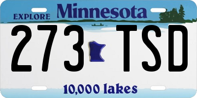 MN license plate 273TSD