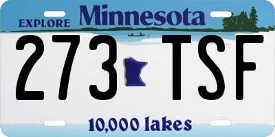 MN license plate 273TSF