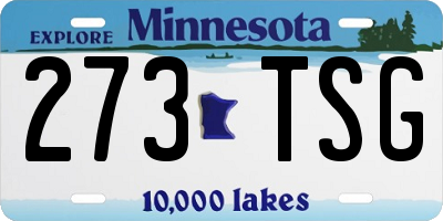 MN license plate 273TSG