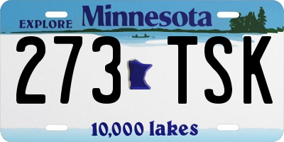 MN license plate 273TSK