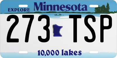 MN license plate 273TSP