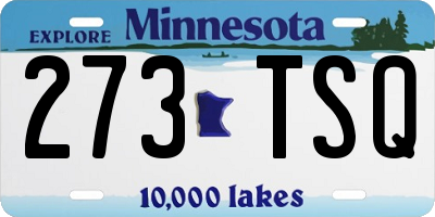MN license plate 273TSQ