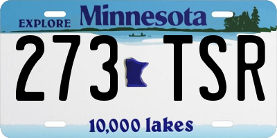 MN license plate 273TSR