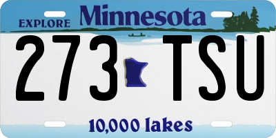 MN license plate 273TSU