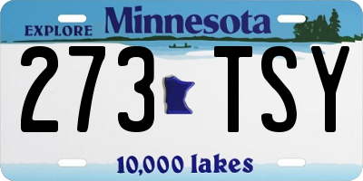 MN license plate 273TSY