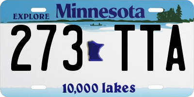 MN license plate 273TTA