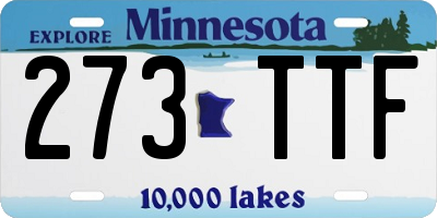 MN license plate 273TTF