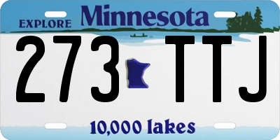 MN license plate 273TTJ