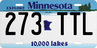 MN license plate 273TTL