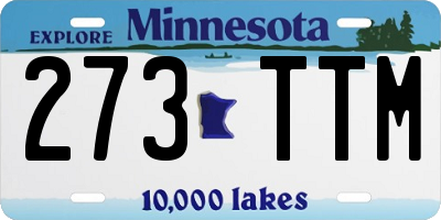 MN license plate 273TTM