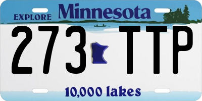 MN license plate 273TTP