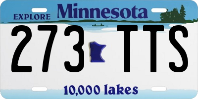 MN license plate 273TTS