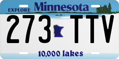 MN license plate 273TTV