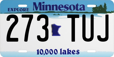 MN license plate 273TUJ