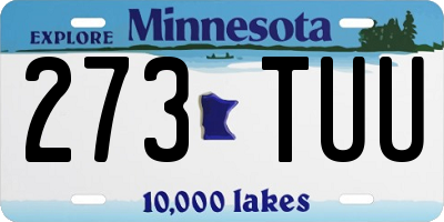 MN license plate 273TUU