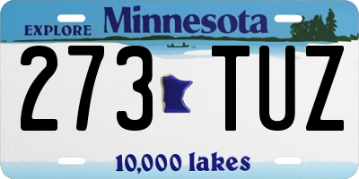 MN license plate 273TUZ