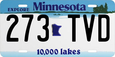 MN license plate 273TVD
