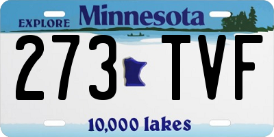 MN license plate 273TVF