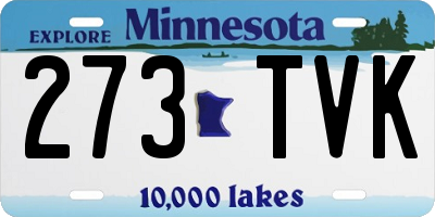 MN license plate 273TVK