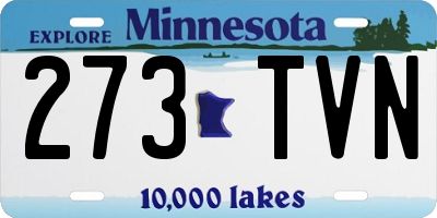 MN license plate 273TVN