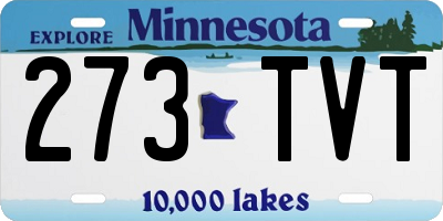 MN license plate 273TVT