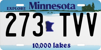MN license plate 273TVV