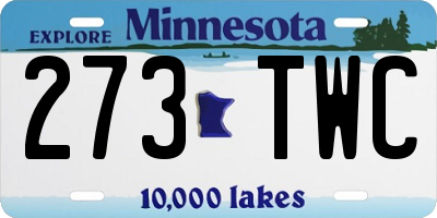 MN license plate 273TWC