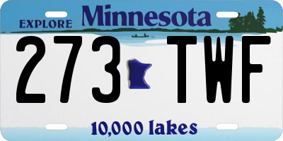 MN license plate 273TWF