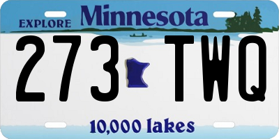 MN license plate 273TWQ