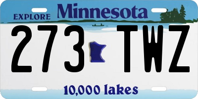 MN license plate 273TWZ